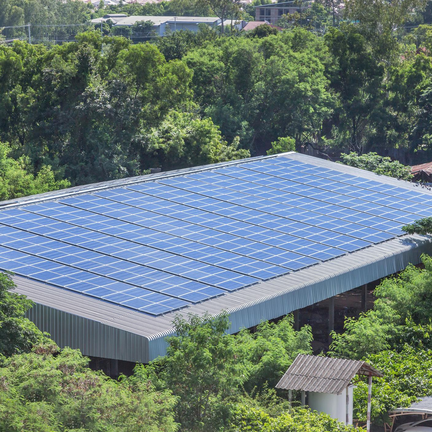 制造业的可持续发展 - 建筑鸟瞰图