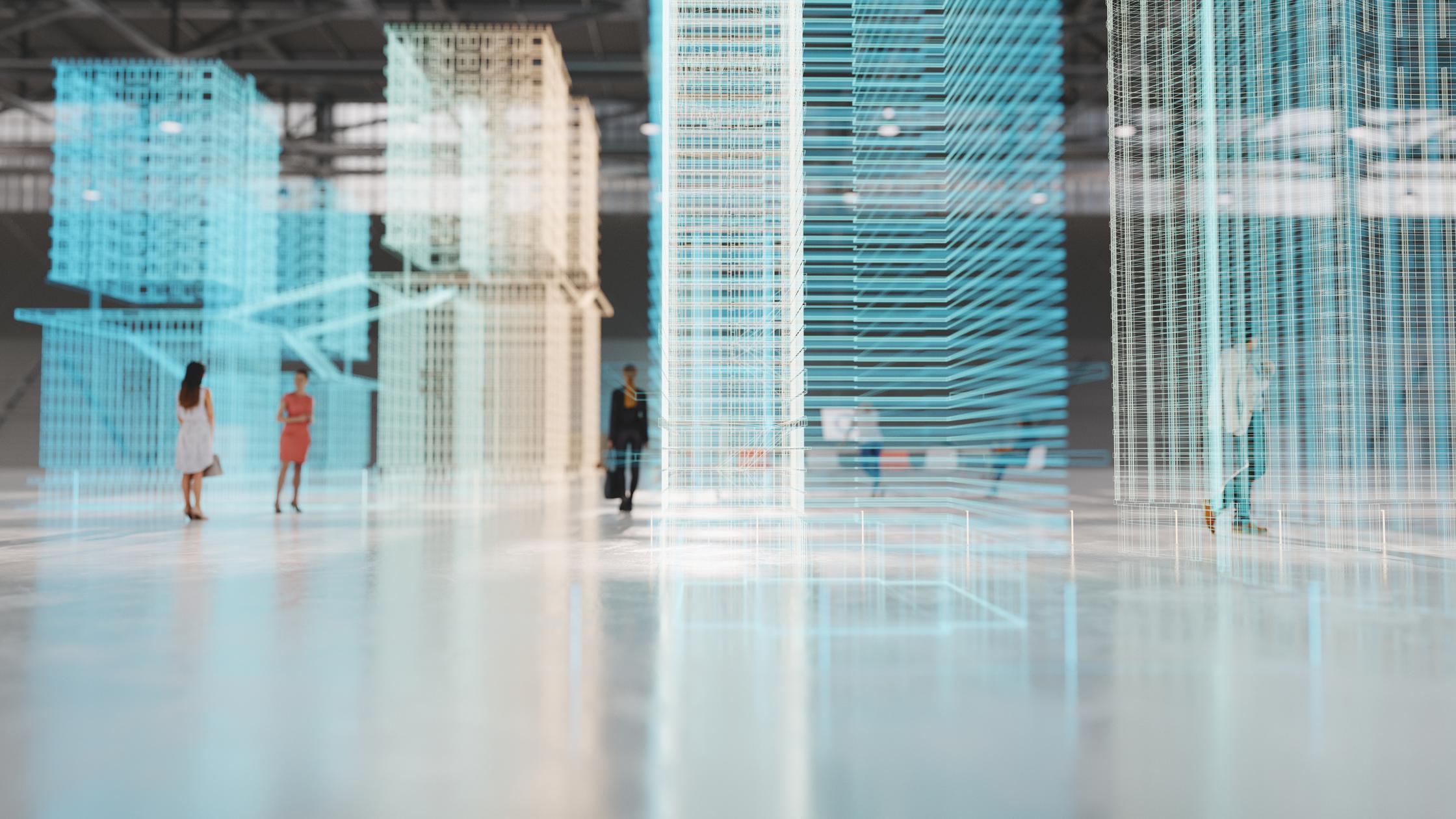 用增强现实软件模拟新城市建筑